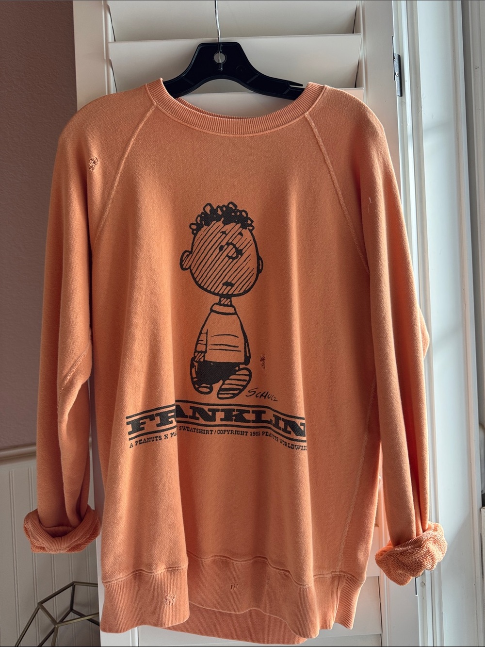 Distressed Graphic Crewneck Sweatshirt with Front Print, Limited Edition